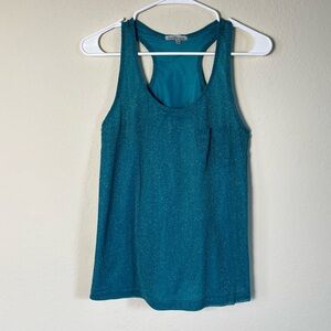 Women’s Teal Glitter Tank. Size M